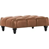 GUTMANN FACTORY Hocker Amazonas, in Chesterfield Optik braun