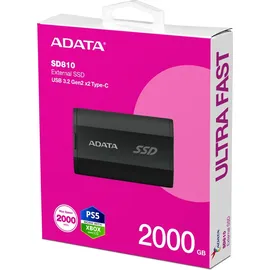 A-Data SD810 2 TB USB-C 3.2 Gen 2 Schwarz SD810-2000G-CBK