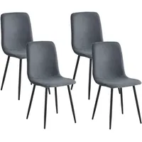 Hela 4-Fußstuhl HELA "LEIPZIG", schwarz (anthrazit, schwarz, schwarz), B:44cm