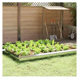vidaXL Schneckenzaun 100 x 25 cm Silber/Verzinkter Stahl