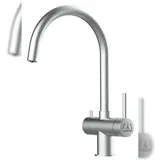 VIZIO 3 Wege Wasserhahn Einhebelmischer Edelstahl