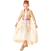 Rubie's Official Disney Frozen 2 Anna Deluxe Prolog-Kleid, Kostüm für Kinder, Größe 9 - 10 Jahre