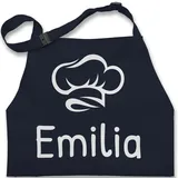 Kinderschürze Schürze Kinder Jungen Mädchen - Kochschürze - mit Name - 2-6 Jahre - Navy Blau - kinderkochschürze koch kinderkochschürzen kind kochen kochschürzen für kleinkinder küche - 2-6 Jahre