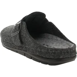 ROHDE Herren Pantoffel aus recyceltem Softfilz Riemen mit Schnalle Rodigo-H 6747, Größe:45 EU, Farbe:Grau - 45