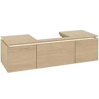 Villeroy & Boch Legato Waschtischunterschrank B682L0VJ 120x38x50cm, mit LED-Beleuchtung, Nordic Oak