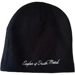 Unisex Beanie ""Eagles of Death Metal"" Baumwoll-Beanie im klassischen Schnitt Schwarz/Weiß - One-Size