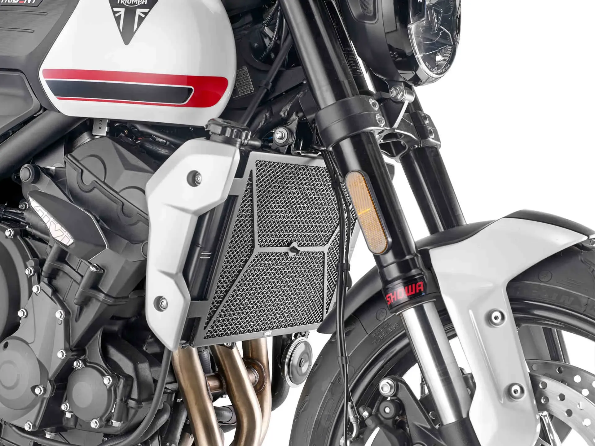 GIVI Schutz für Wasser- und Ölradiatoren aus Edelstahl, schwarz, für Triumph Trident 660 (2021), schwarz