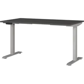 Germania Schreibtisch Jet grau / Silber