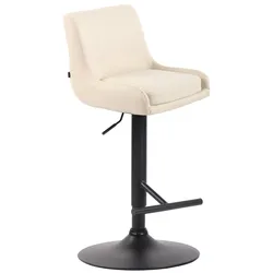 CLP Barhocker Club Kunstleder creme/schwarz