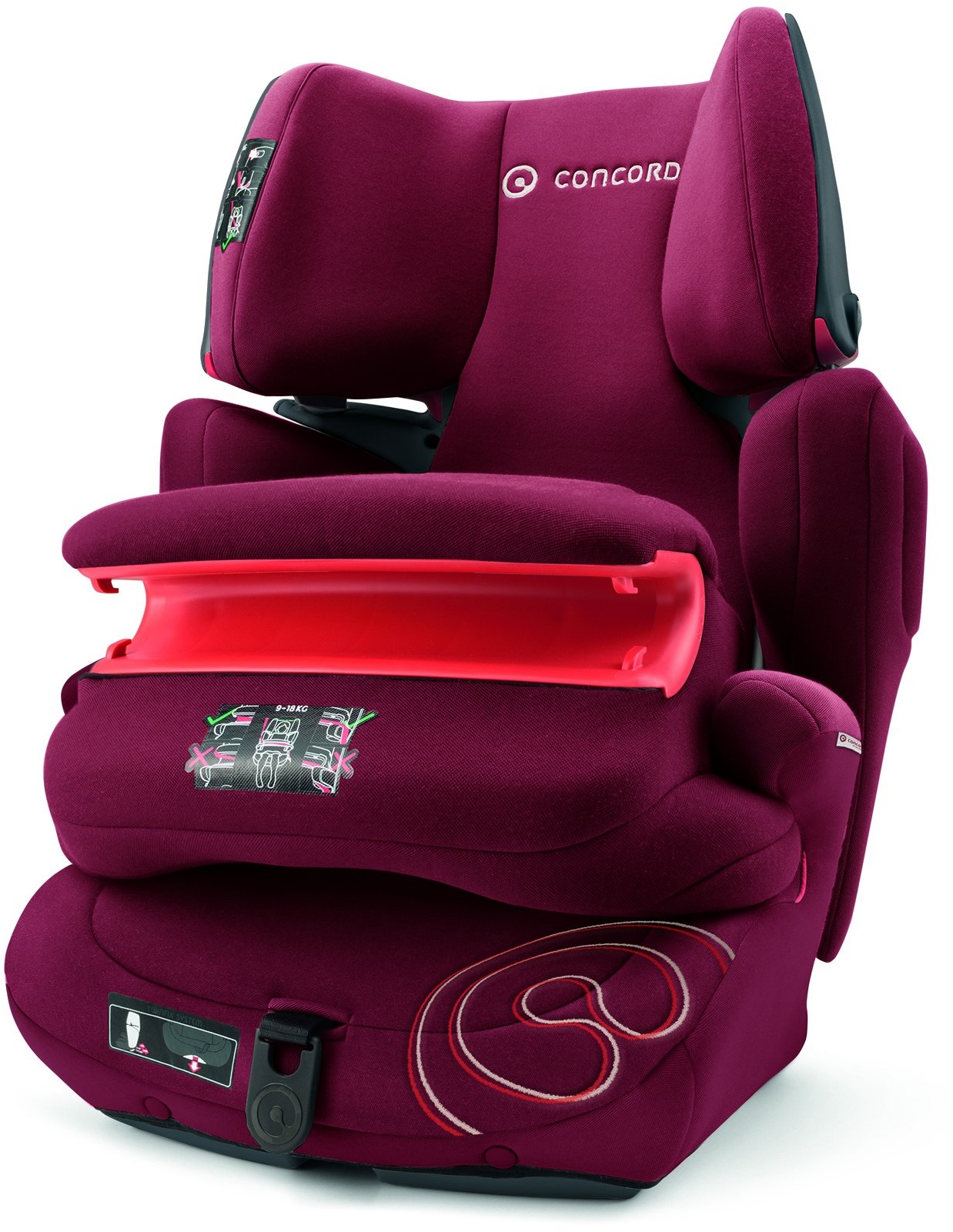 Concord 2004 S.A. Concord Transformer Pro Kindersitz Gruppe 1 2 3 Isofix, von 9 bis 36 Kg, mit Fangkörper Gruppe 2