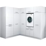 laundreezy Mehrzweckschrank-Set 218 x 200 x 68 cm Weiß