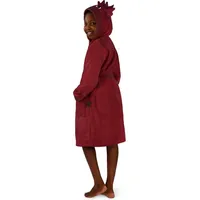 Normani Frottee Bademantel für Kinder aus Bio-Baumwolle in Drache-Rot