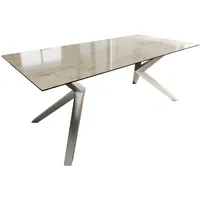 DeLife Esstisch Edge 200x100 Keramik Laminam® Onice Oro ?Zenthara