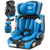 Kidiz Autokindersitz schwarz/blau