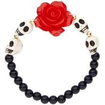 w widmann milano party fashion Perlenarmband Totenkopf mehrfarbig