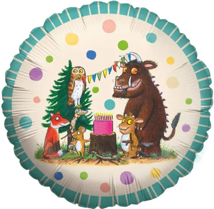 Der Grüffelo Folienballon, Ø 45 cm, mehrfarbig, Waldkreatur, Heliumballon zum Geburtstag