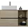 ML-Design Waschbeckenunterschrank Hängend Braun-Schwarz 100x60x45,5 cm,
