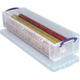 Really Useful Box Aufbewahrungsbox 80 x 25,5 x 15,5 cm 2-tlg. transparent