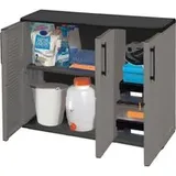 ArtPlast Kunststoffschrank Easy grau B/H/L: ca. 37x84x102 cm - grau