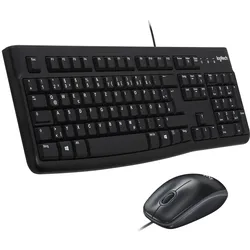 Logitech MK120 Desktopset, kabelgebunden, Tastatur und Maus