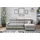 beautysofa Eckcouch Samt L-Form mit Schlaffunktion 2-Sitzer Beige
