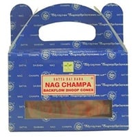 Backflow Nag Champa Räucherkegel, indisch, natürlich, Satya Sai Baba, 24 Stück