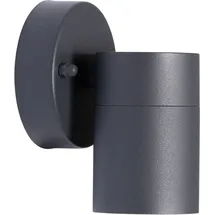 PRIOS Außenwandlampe Tulimar, 1-flg., anthrazit, Metall - Schwarz