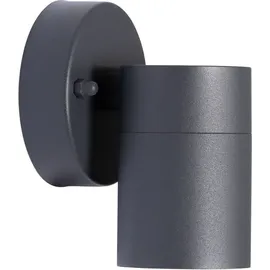 PRIOS Außenwandlampe Tulimar, 1-flg., anthrazit, Metall - Schwarz