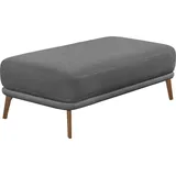 Schöner Wohnen Hocker Pearl 16% Baumwolle 79% Polyester 125 x 45 x 70 cm Grau