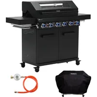 TAINO PLATINUM YAMARA DARK 6+2 Gasgrill Stahl 6 Brenner