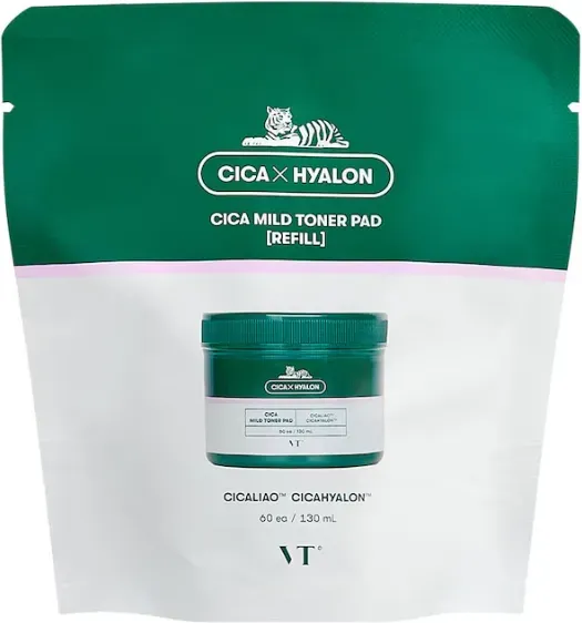 Vt Cosmetics Cica Mild Toner Pad Nachfüllpack - 60 Stück