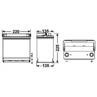 Exide Excell 45Ah 12V