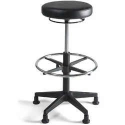 Arbeitshocker - 570-830 x 430 x 430 mm - Kunststofffußkreuz 219011