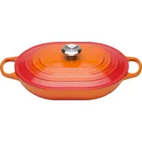 Le Creuset Oblong Signature 31 cm oval ofenrot