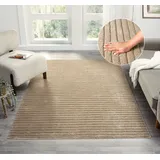 LeGer Home by Lena Gercke Teppich "Selma", beige, B:60cm H:19mm L:90cm, Kunstfaser, LEGER HOME BY LENA GERCKE, Teppiche, Teppich, Hoch-Tief-Struktur, Streifen Design, weich, Wohnzimmer, Schlafzimmer