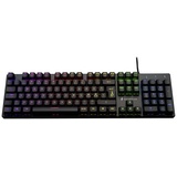 Surefire Gaming KingPin M2 Kabelgebunden, USB Gaming-Tastatur Nordisch, Schwarz Beleuchtet, M