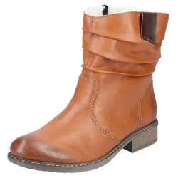 Winterboots, mit Raffungen am slouchy Schaft, Gr. 38 (5), cognac, , 612769-38