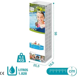 Intex Metal Frame Pool Set 244 x 51 cm inkl. Filterpumpe