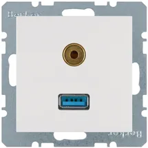 Berker USB-Steckdose 10 St. Weiß