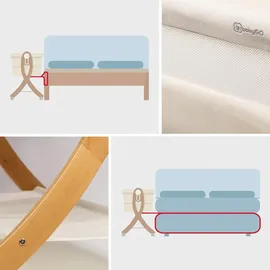BabyGO Beistellbett SidebySide, Echtholz