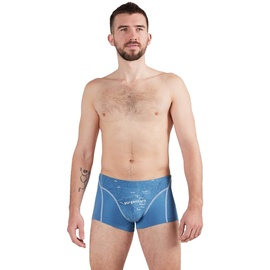Ein schöner Fleck Erde Herren Boxershorts - Shorts, Print, Bio-Baumwolle Morgenhorn (Himmelblau) M