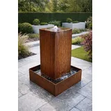 Estexo Springbrunnen Cortenstahl Set 50x50x80 cm