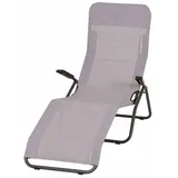Siena Garden Anco Kippliege 144 x 72,5 x 103,5 cm hellgrau klappbar
