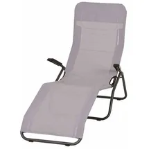 Siena Garden Anco Kippliege 144 x 72,5 x 103,5 cm hellgrau klappbar
