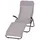 Siena Garden Anco Kippliege 144 x 72,5 x 103,5 cm hellgrau klappbar