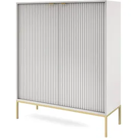 Selsey Highboard 104 x 125 x 39 cm Grau