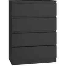 magowa Schubladenkommode 70 x 97 x 40 cm Schwarz
