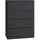 magowa Schubladenkommode 70 x 97 x 40 cm Schwarz