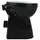 vidaXL Hohe Spülrandlose Toilette Soft-Close 7cm Höher Keramik Schwarz