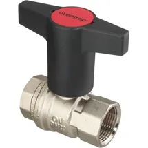 OVENTROP Kugelhahn Optibal DN 15, PN 16, beids. IG, MS vernickelt